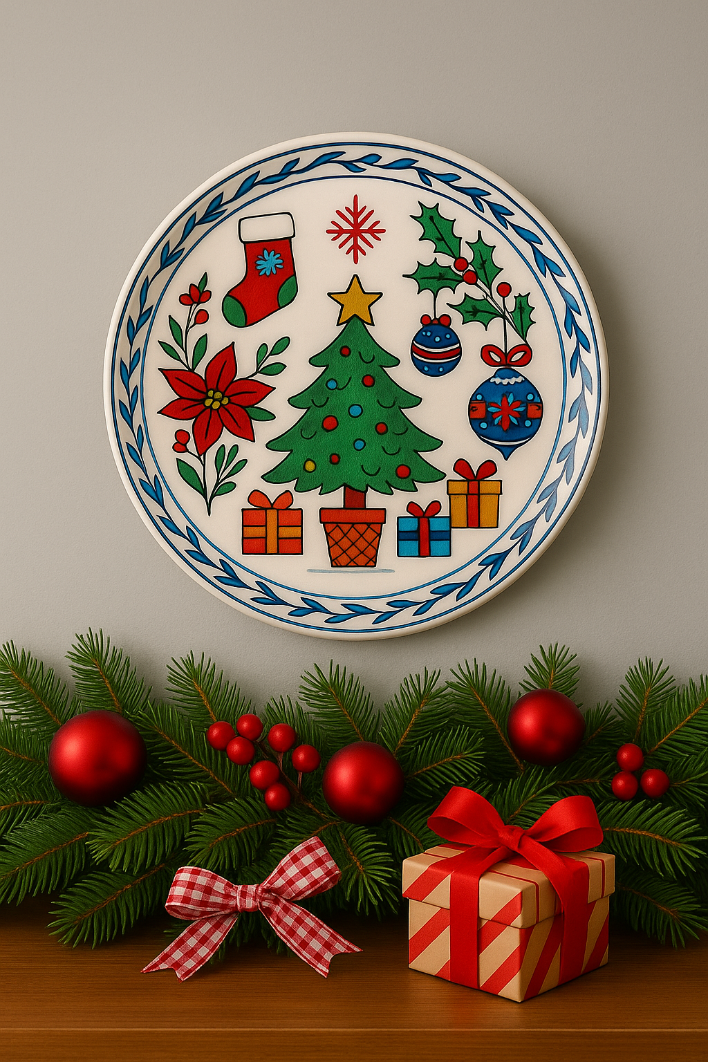 El Yapımı Dekoratif Çini - Yeni Yıl Koleksyonu